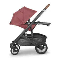 Uppababy - Cruz V2 Stroller, Lucy (Rosewood Mélange/Carbon Frame/Saddle Leather) -Macro Baby Store 02c07f49768123c68753dae8b1151a12