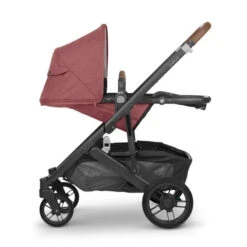 Uppababy - Cruz V2 Stroller, Lucy (Rosewood Mélange/Carbon Frame/Saddle Leather) -Macro Baby Store 21d1afcfaa56fcd079f3858801fc3720