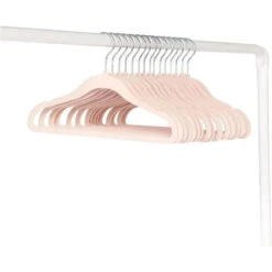 3 Sprouts - 15Pk Baby Velvet Hangers, Pink -Macro Baby Store 3 sprouts 15pk baby velvet hangers pink image 5