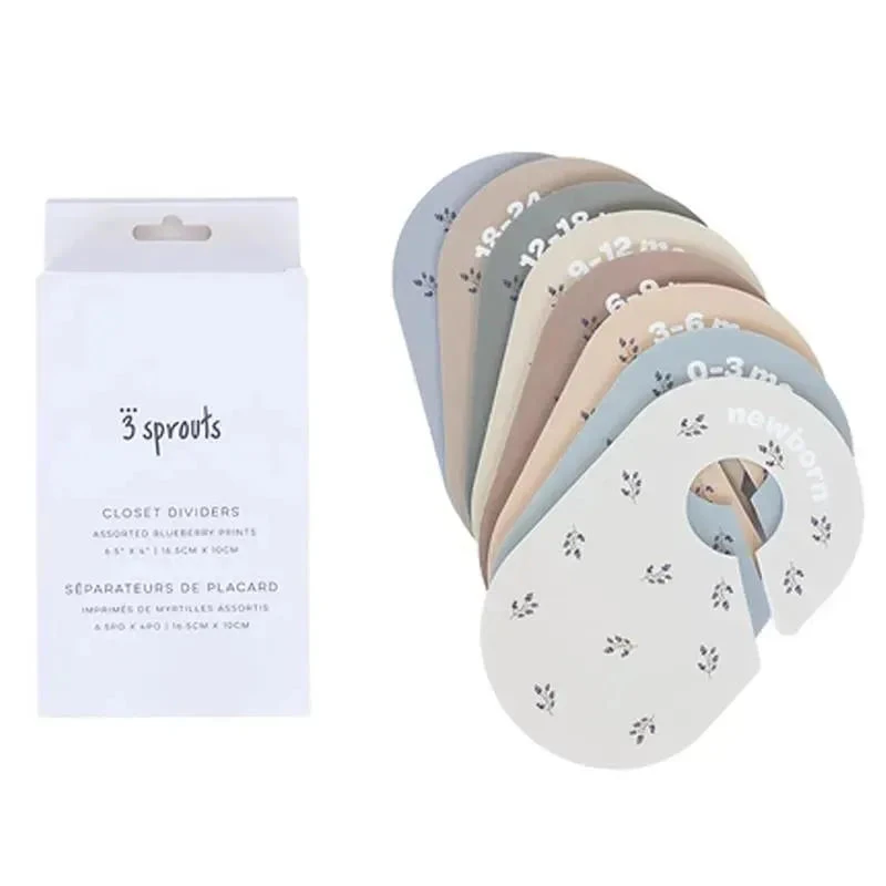 3 Sprouts - Baby And Toddler Hanger Closet Dividers, Set Of 8, Blueberry 5 3 Sprouts - Baby And Toddler Hanger Closet Dividers, Set Of 8, Blueberry - Image 3
