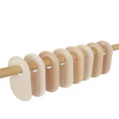 3 Sprouts - Baby And Toddler Hanger Closet Dividers, Set Of 8, Neutral Solid