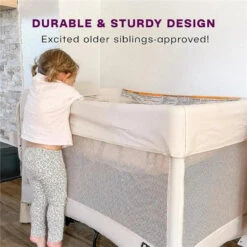 4Moms - Breezeplus Playard, Birch 11 4Moms - Breezeplus Playard, Birch -Macro Baby Store 4moms breezeplus playard birch image 4