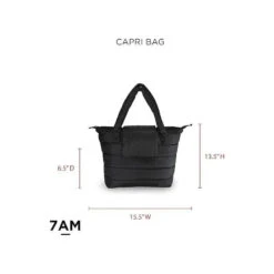 7AM Voyage - Waterproof Capri Diaper Bag With Crossbody Straps Black Polar 13 7AM Voyage - Waterproof Capri Diaper Bag With Crossbody Straps Black Polar -Macro Baby Store 7am voyage waterproof capri diaper bag with crossbody straps black polar image 6