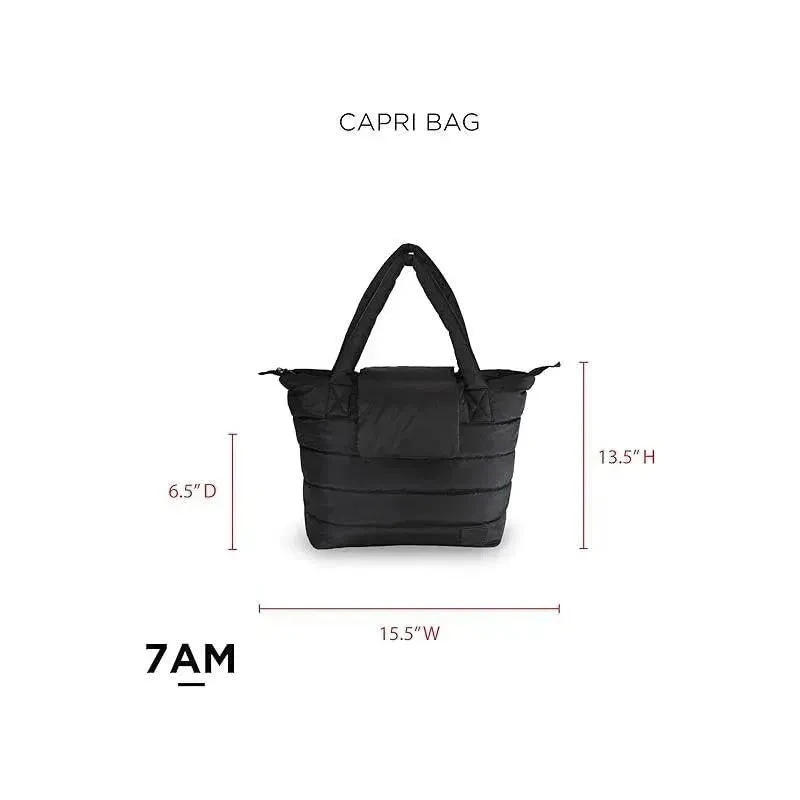 7AM Voyage - Waterproof Capri Diaper Bag With Crossbody Straps Black Polar 8 7AM Voyage - Waterproof Capri Diaper Bag With Crossbody Straps Black Polar - Image 6