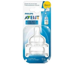 Philips AVENT Anti-Colic Nipple, Clear, Newborn -Macro Baby Store 9b89e607ddc21a09285b7f43f5ff00f1