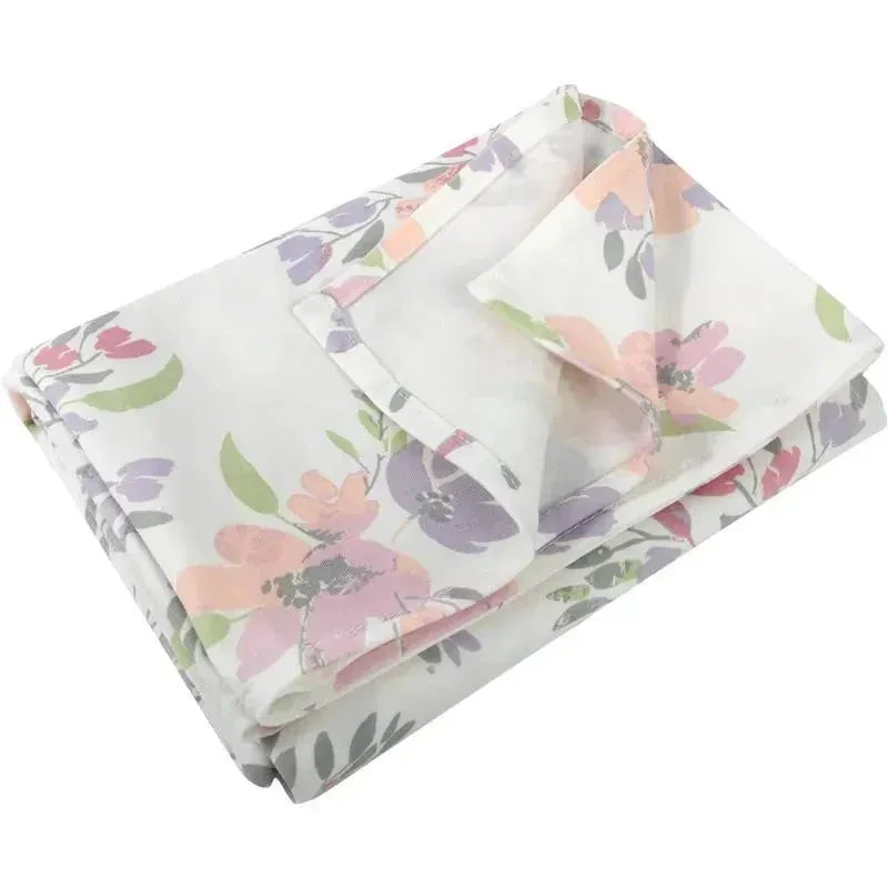 A.D Sutton - Baby Cotton Swaddle Blanket Wrap With Headband Or Hat Set, Lilac Flower 7 A.D Sutton - Baby Cotton Swaddle Blanket Wrap With Headband Or Hat Set, Lilac Flower - Image 5