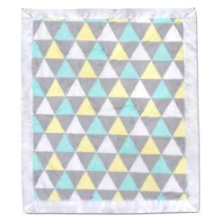 A.D. Sutton - Plush Unisex Triangle Print Blanket With Satin Trim Multi 12 A.D. Sutton - Plush Unisex Triangle Print Blanket With Satin Trim Multi -Macro Baby Store a d sutton plush unisex triangle print blanket with satin trim multi image 9