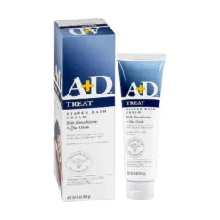 A+D - Zinc Oxide Diaper Rash Treatment Cream, Easy Spreading Baby Skin Care, 4 Oz