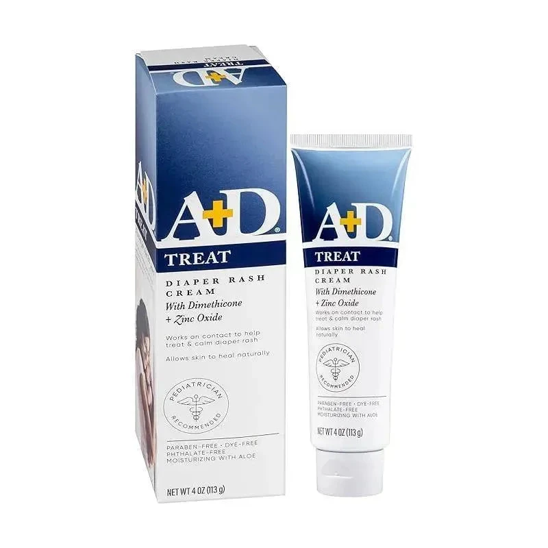 A+D - Zinc Oxide Diaper Rash Treatment Cream, Easy Spreading Baby Skin Care, 4 Oz 3 A+D - Zinc Oxide Diaper Rash Treatment Cream, Easy Spreading Baby Skin Care, 4 Oz