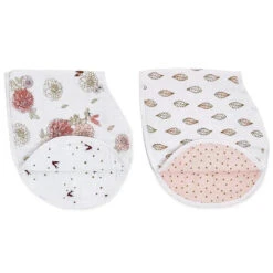 Aden + Anais - 2PK Burpy Bib - Dahlia Sparrows