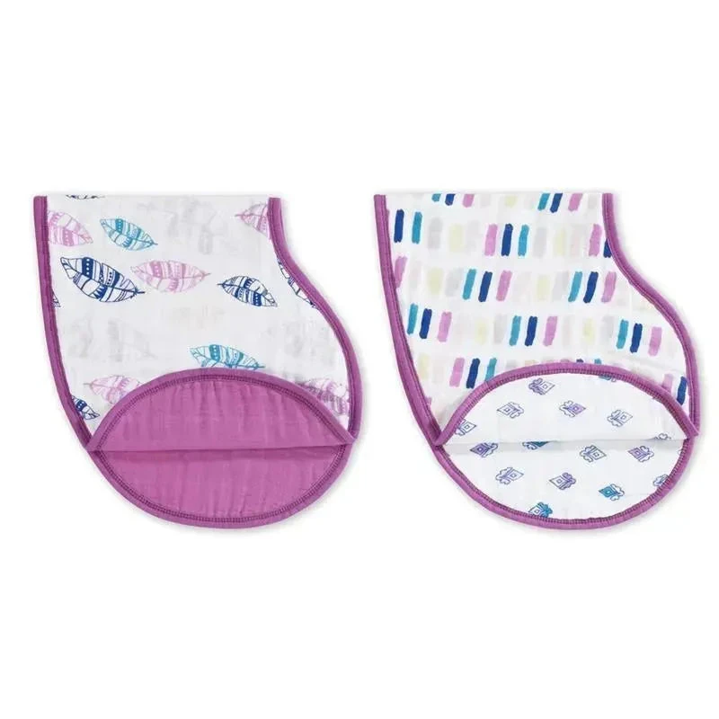 Aden + Anais 2Pk Classic Burpy Bibs, Wink 3 Aden + Anais 2Pk Classic Burpy Bibs, Wink