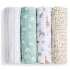 Aden + Anais - 4Pk Essentials Cotton Muslin Swaddle, Giraffe Safari 1 Aden + Anais - 4Pk Essentials Cotton Muslin Swaddle, Giraffe Safari -Macro Baby Store aden anais 4pk essentials cotton muslin swaddle giraffe safari image 1