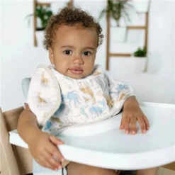 Aden + Anais - Cotton Muslin Burpy Bib, Natural History 9 Aden + Anais - Cotton Muslin Burpy Bib, Natural History -Macro Baby Store aden anais cotton muslin burpy bib natural history image 7