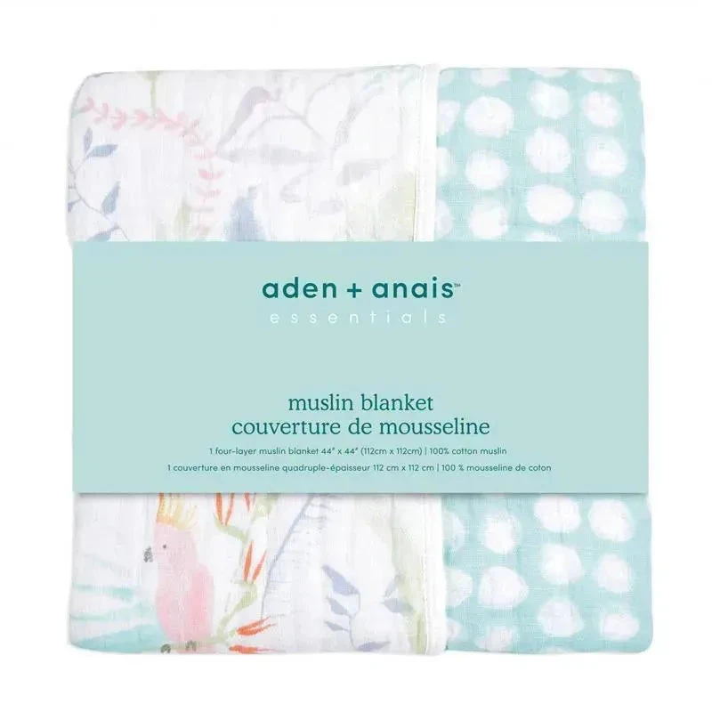 Aden + Anais - Essentials Muslin Blanket, Tropicalia 4 Aden + Anais - Essentials Muslin Blanket, Tropicalia - Image 2