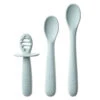 Ali + Oli - 3Pk Multi Stage Spoon Set For Baby, Blue 2 Ali + Oli - 3Pk Multi Stage Spoon Set For Baby, Blue -Macro Baby Store ali oli 3pk multi stage spoon set for baby blue image 1
