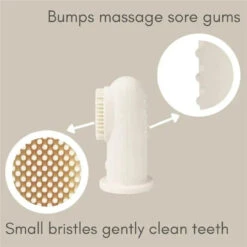 Ali + Oli - Baby Finger Toothbrush & Tongue Cleaner Oral Set, Ivory 11 Ali + Oli - Baby Finger Toothbrush & Tongue Cleaner Oral Set, Ivory -Macro Baby Store ali oli baby finger toothbrush tongue cleaner oral set ivory image 3