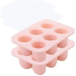 Ali+Oli - Breastmilk Freezer Trays BPA-Free Food-Grade Silicone, 2 Pack, Light Pink