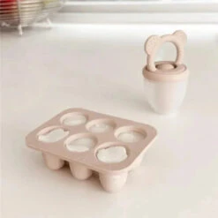 Ali+Oli - Breastmilk Freezer Trays BPA-Free Food-Grade Silicone, 2 Pack, Taupe -Macro Baby Store ali oli breastmilk freezer trays bpa free food grade silicone 2 pack taupe image 5