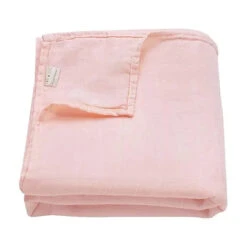 Ali + Oli Muslin Swaddle Blanket (Soft Pink)