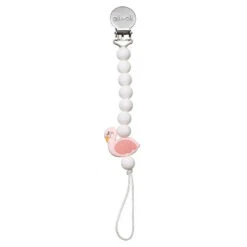 Ali + Oli Pacifier Clip (Flamingo)