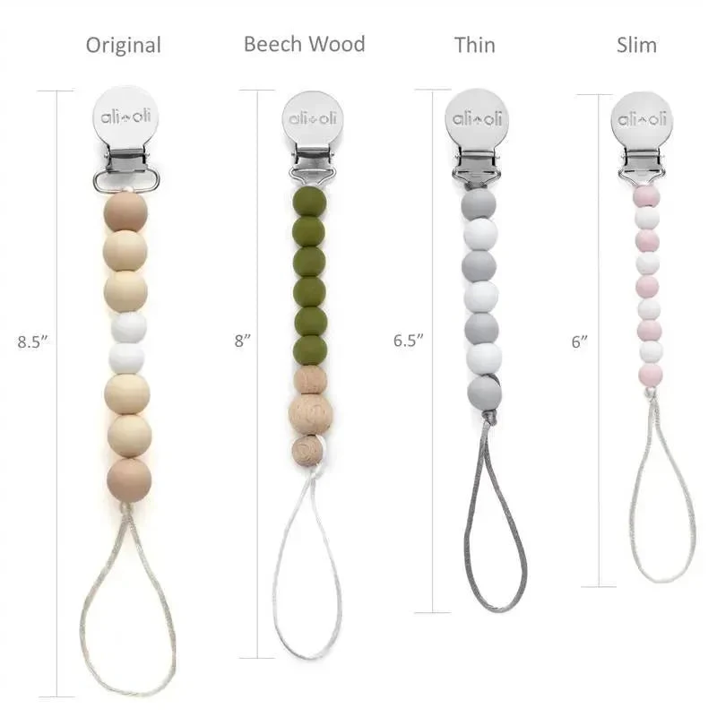 Ali + Oli Pacifier Clip (White Wood) 7 Ali + Oli Pacifier Clip (White Wood) - Image 5