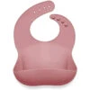 Ali + Oli Silicone Baby Bib Roll Up & Stay Closed (Mauve) -Macro Baby Store ali oli silicone baby bib roll up stay closed mauve image 1