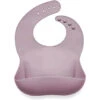 Ali + Oli Silicone Baby Bib (Soft Lilac) -Macro Baby Store ali oli silicone baby bib soft lilac image 1