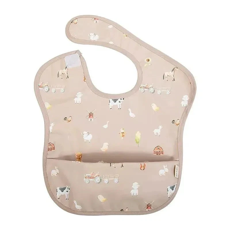 Ali + Oli - Smock Bib For Baby & Toddler Short Sleeve, Farm 3 Ali + Oli - Smock Bib For Baby & Toddler Short Sleeve, Farm