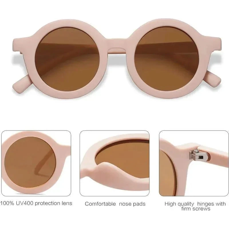 Ali+Oli - SOJOS Cute Round Polarized Sunglasses, UV400 Protection, Pink Cream 4 Ali+Oli - SOJOS Cute Round Polarized Sunglasses, UV400 Protection, Pink Cream - Image 2