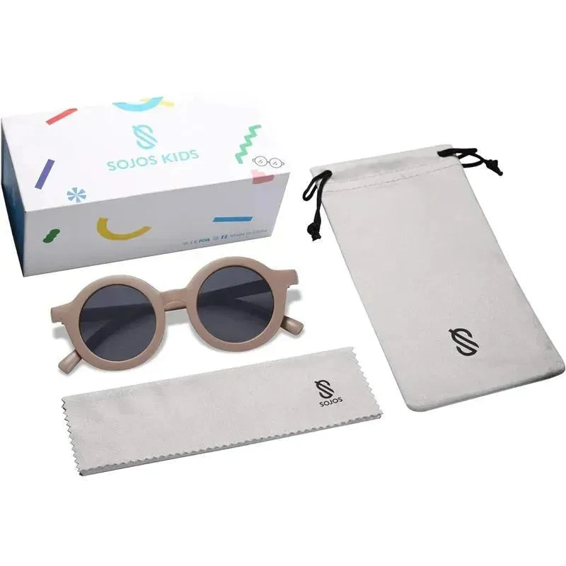 Ali+Oli - SOJOS Cute Round Polarized Sunglasses, UV400 Protection, Taupe 5 Ali+Oli - SOJOS Cute Round Polarized Sunglasses, UV400 Protection, Taupe - Image 3