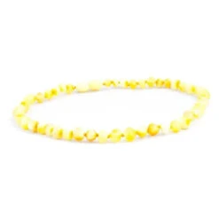 Amber Monkey 12-13 Inch Necklace/Anklet - Milk Baroque