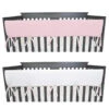 American Baby - Long Crib Rail Cover, Pink/White 1 American Baby - Long Crib Rail Cover, Pink/White -Macro Baby Store american baby long crib rail cover pink white image 1