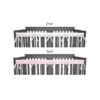 American Baby - Side Crib Rails Covers, Pink/White