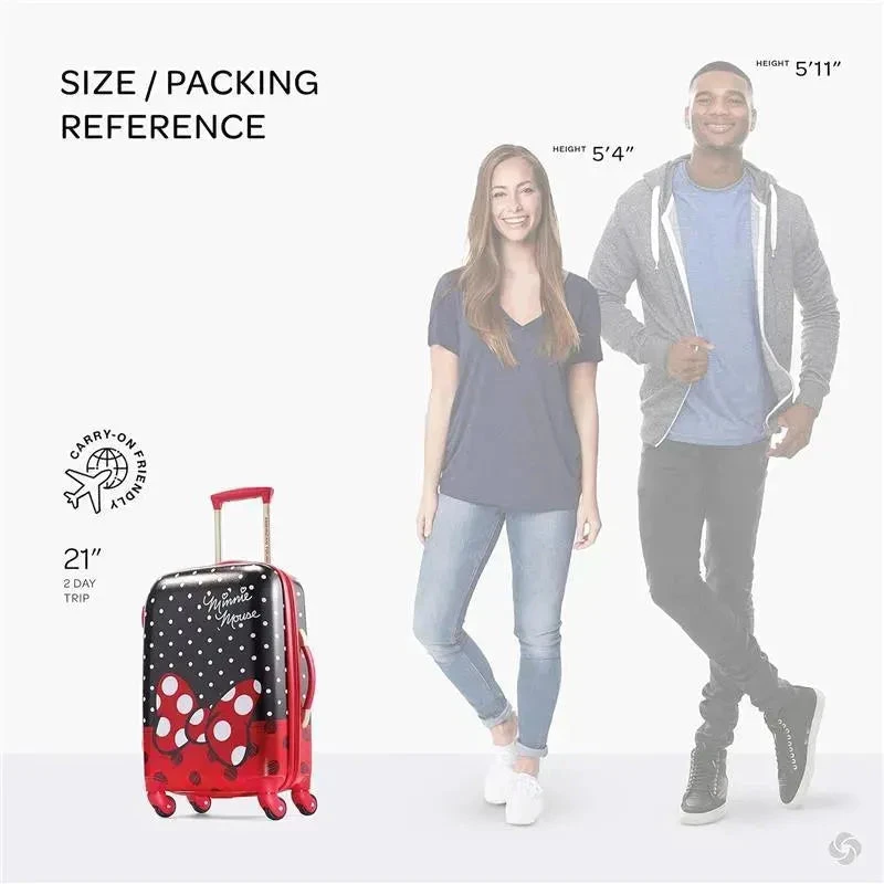 Samsonite - American Tourister Disney Hardside Luggage With Spinner Wheels, Black, Red, White, Minnie Mouse, 21-Inch 5 Samsonite - American Tourister Disney Hardside Luggage With Spinner Wheels, Black, Red, White, Minnie Mouse, 21-Inch - Image 3
