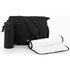 Armani Baby - Mummy Bag Set With Eagle Plate, Black