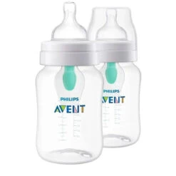 PHILIPS AVENT Avent - 2Pk Anti-Colic Baby Bottle With Airfree Vent, 9Oz, Clear