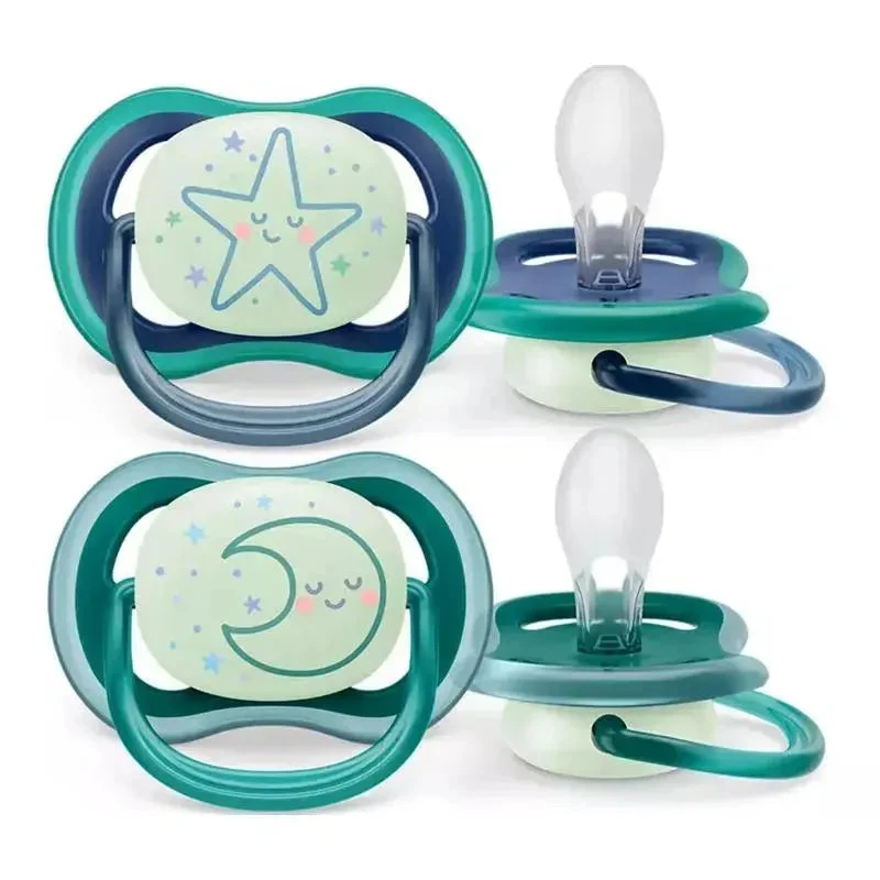 PHILIPS AVENT Avent - 2Pk Ultra Air Pacifier Nighttime, Sleeping Star & Moon, 6/18M 4 PHILIPS AVENT Avent - 2Pk Ultra Air Pacifier Nighttime, Sleeping Star & Moon, 6/18M - Image 2