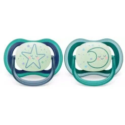PHILIPS AVENT Avent - 2Pk Ultra Air Pacifier Nighttime, Sleeping Star & Moon, 6/18M 8 PHILIPS AVENT Avent - 2Pk Ultra Air Pacifier Nighttime, Sleeping Star & Moon, 6/18M -Macro Baby Store avent 2pk ultra air pacifier nighttime sleeping star moon 6 18m image 3