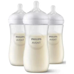 PHILIPS AVENT Avent - 3Pk Natural Baby Bottle With Natural Response Nipple, Clear, 11Oz