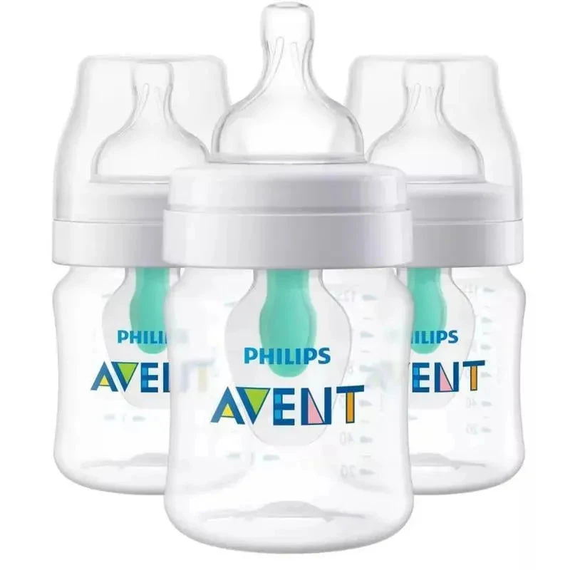 PHILIPS AVENT Avent - 3Pk Anti-Colic Bottle With Airfree Vent, 4Oz, Clear 3 PHILIPS AVENT Avent - 3Pk Anti-Colic Bottle With Airfree Vent, 4Oz, Clear