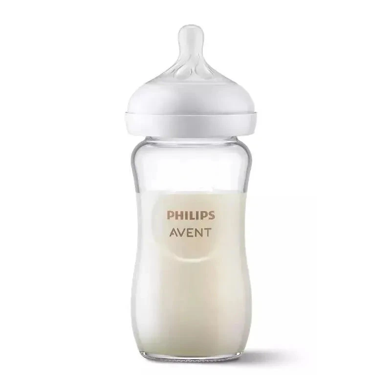 PHILIPS AVENT Avent - 3Pk Glass Natural Baby Bottle With Natural Response Nipple, 8Oz 4 PHILIPS AVENT Avent - 3Pk Glass Natural Baby Bottle With Natural Response Nipple, 8Oz - Image 2