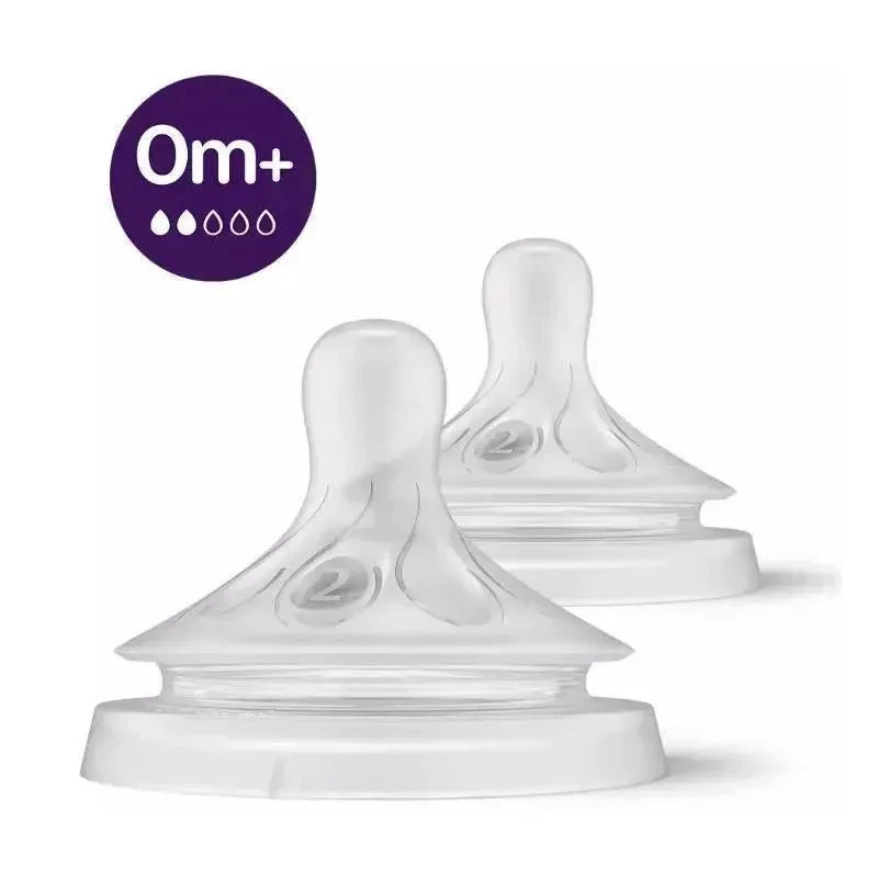 PHILIPS AVENT Avent - 2Pk Natural Response Nipple, Flow 2 3 PHILIPS AVENT Avent - 2Pk Natural Response Nipple, Flow 2