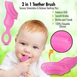 Baby Buddy - Babys 1St Toothbrush, Pink -Macro Baby Store baby buddy baby toothbrush image 3