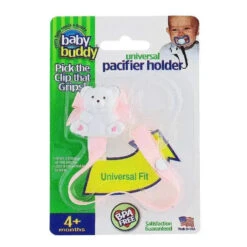 Baby Buddy - Universal Pacifier Holder, Light Pink