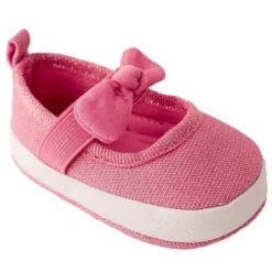 Baby Deer - Baby Girl Kaydence Shimmer Mary Jane Slip On, Pink