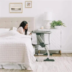 Baby Delight - Beside Me Dreamer Bassinet, 6-Position Height Adjustment, Charcoal Tweed 10 Baby Delight - Beside Me Dreamer Bassinet, 6-Position Height Adjustment, Charcoal Tweed -Macro Baby Store baby delight beside me dreamer bassinet 6 position height adjustment charcoal tweed image 3