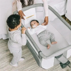 Baby Delight - Beside Me Dreamer Bassinet, 6-Position Height Adjustment, Charcoal Tweed 12 Baby Delight - Beside Me Dreamer Bassinet, 6-Position Height Adjustment, Charcoal Tweed -Macro Baby Store baby delight beside me dreamer bassinet 6 position height adjustment charcoal tweed image 5