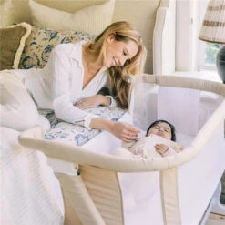 Baby Delight - Beside Me Dreamer Bassinet, 6-Position Height Adjustment, Organic Oat -Macro Baby Store baby delight beside me dreamer bassinet 6 position height adjustment organic oat image 6 fd92f6d7 5d86 4843 a1de b4106c514314