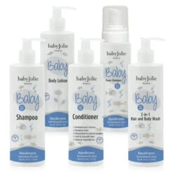 Baby Jolie - Baby Bath Set 5Pk (Shampoo, Body Lotion, Conditioner, Foam Shampoo & 2-In-1 Hair And Body Wash)