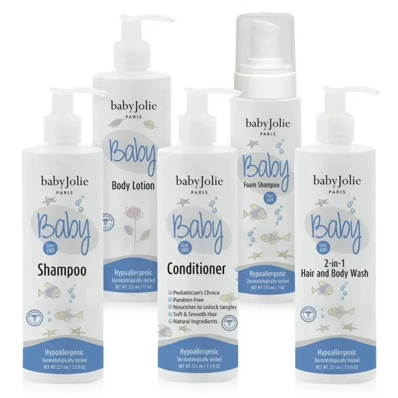 Baby Jolie - Baby Bath Set 5Pk (Shampoo, Body Lotion, Conditioner, Foam Shampoo & 2-In-1 Hair And Body Wash) 3 Baby Jolie - Baby Bath Set 5Pk (Shampoo, Body Lotion, Conditioner, Foam Shampoo & 2-In-1 Hair And Body Wash)